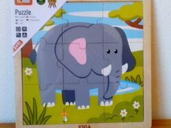 Dřevěné puzzle- slon                                            