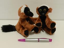 Lemur vari červený, plyš 13cm(12)