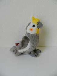 Papoušek šedý plyš 20cm