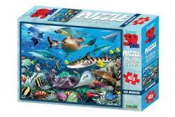 Puzzle 3D Podmořský svět 63dílků                               