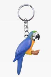 Přívěšek dřevo - papoušek žluto-modrý (6)