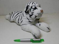 Tygr bílý plazící, plyš 35cm (60/karton) - 1