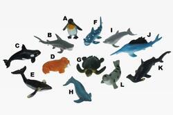 Zvířata mořská plast/strečová, 5-12cm (72)
