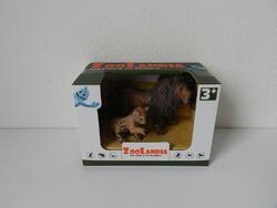 Lev s mládětem 8,5-13cm Zoolandia v krabičce