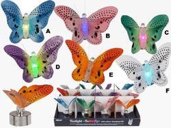 Motýl svítící 7,5cm, LED světlo, 6dr (12)