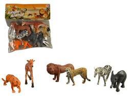 Zvířátka safari plast 10cm, set 6ks v sáčku