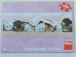Puzzle kočky panoramic 66x23cm 150dílků