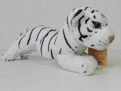 Tygr bílý plazící, plyš 25cm (130/karton)