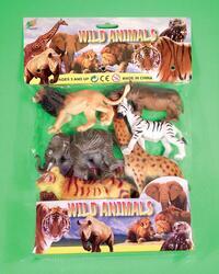 Zvířata safari (větší) set 6ks, v sáčku 12cm