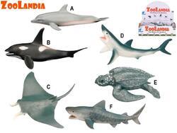 Mořská zvířata plast Zoolandia 8-15cm 6druhů v sáčku (24ks/bal)