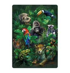 Pohlednice 3D 16cm - džungle (25)