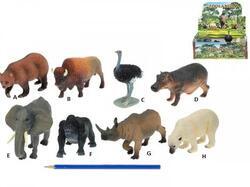 Zvířátka safari Zoolandia velká 10-18 cm(18ks ba )