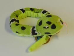 Had zelený plyš ECO 70cm s chrastítkem