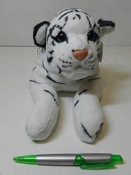 Tygr bílý plazící, plyš 35cm (60/karton) - 2
