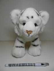 Tygr bílý sedící, plyš 23cm(18) - 2